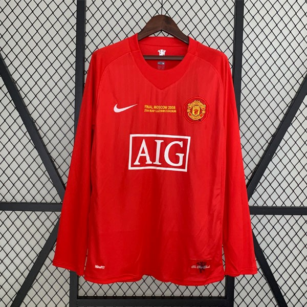 Tailandia Camiseta Manchester United 3rd ML Retro 2007 2008